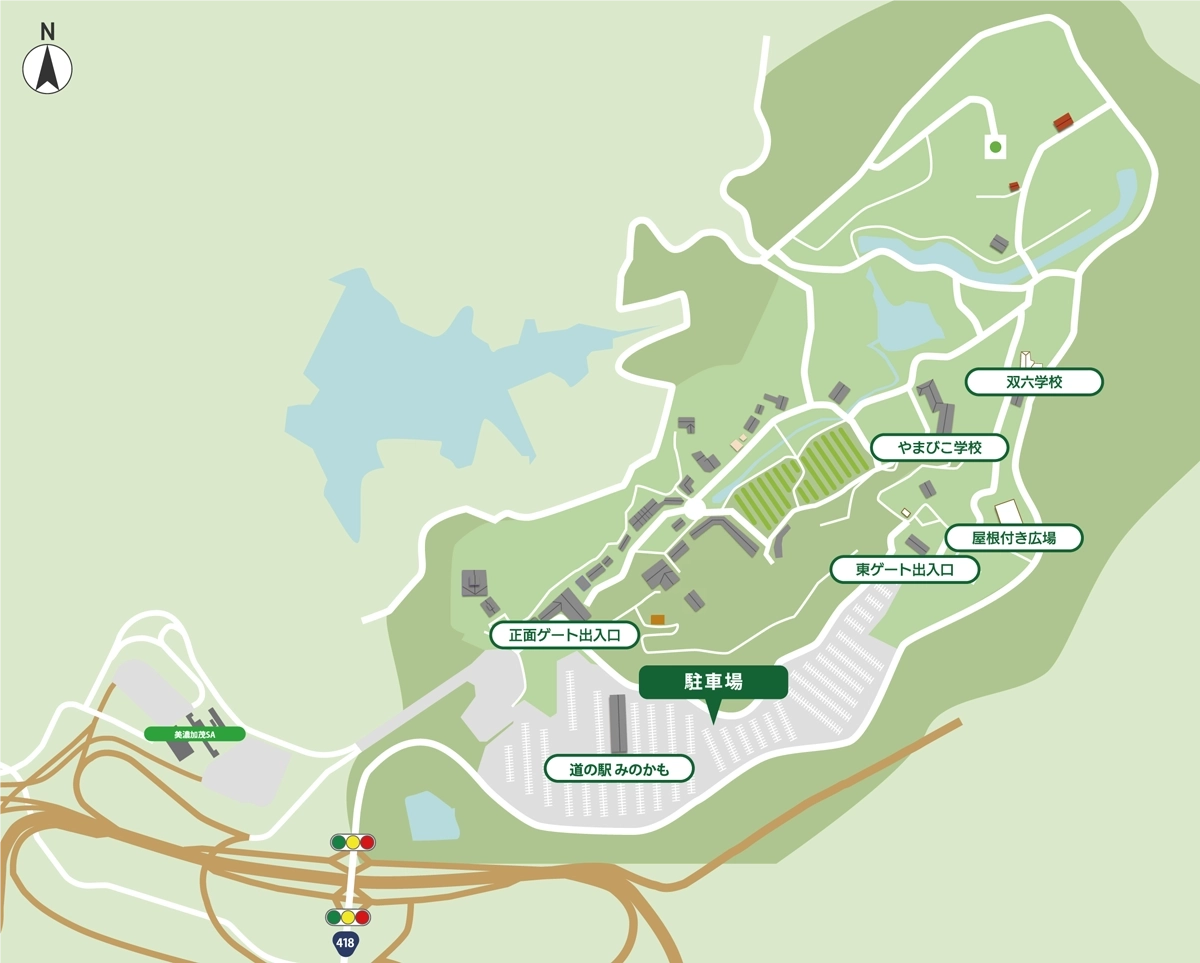 ぎふ清流里山公園マップ